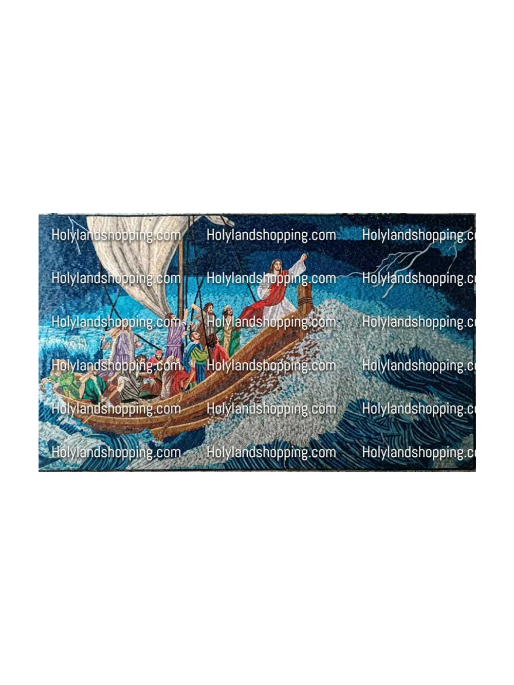 Calming the Storm Mosaic Made With Holy land Stones Holy Land Shopping