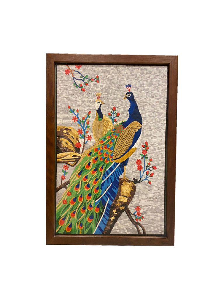 Peacock Mosaic Art Made With Holy land Stones Holy Land Shopping